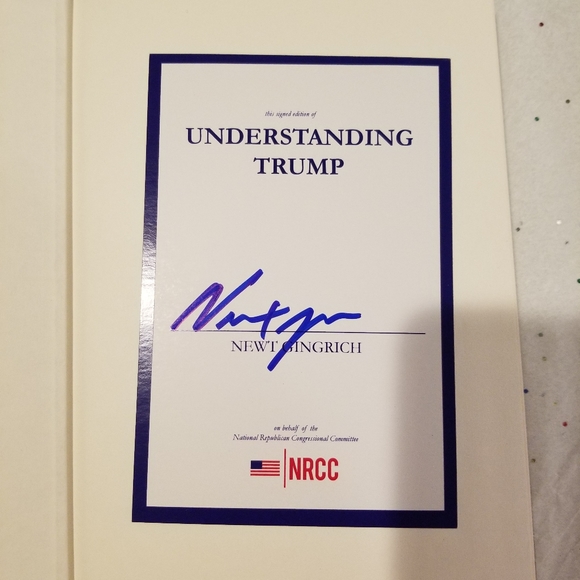 Signed book 'Understanding Trump' by Newt Gingrich. Brand new hardcover First Ed - Picture 2 of 4